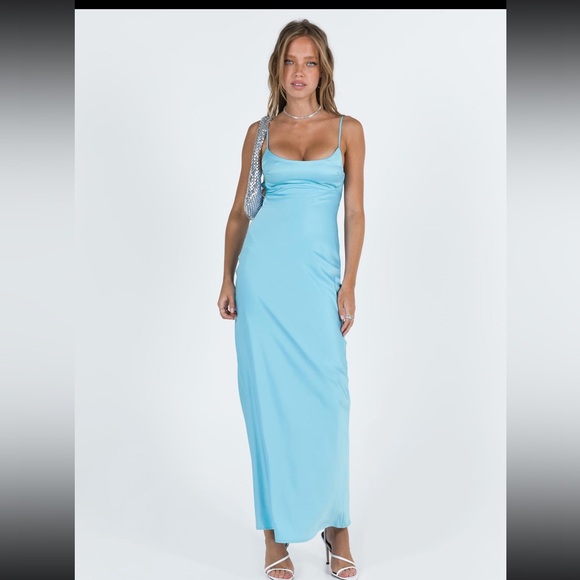 Princess Polly Ravia Mini Dress Blue Size - Picture 1 of 6